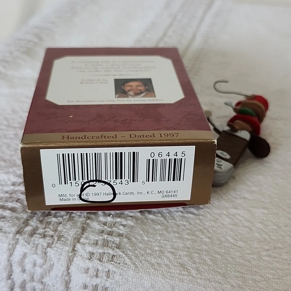 Hallmark & designer collection Christmas Ornaments, squirrel, woodchuck, snowman